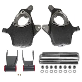 D33-362 Bsp F 2 Inch R 3.25ftft Drop Lowering Spindles For 07-17 Silverado Sierra 1500 2wd 4wd