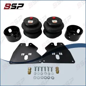 K-bb-f-c10-1 Bsp Front Air Suspension Brackets And 2600 Bags With 3/8 Inch Fitting Fits 1973-87 Chevy C10