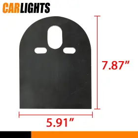 C-02ccf0002asl Carlights Air-bag Suspension 2500lb 2600lb Pair Steel Upper D Plate Mounting Brackets #3