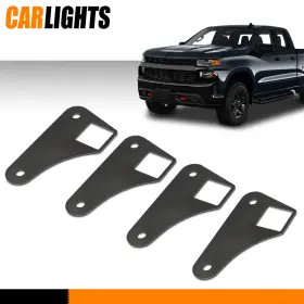 C-02mpa0004asl Carlights Square Tubing Air Ride Brackets Ladder Bar Mounting Parallel 4 Link Tabs 2 Inch #2