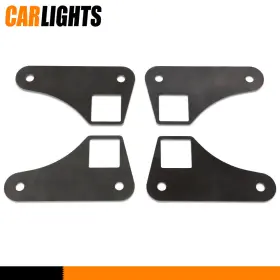 C-02mpa0004asl Carlights Square Tubing Air Ride Brackets Ladder Bar Mounting Parallel 4 Link Tabs 2 Inch #3