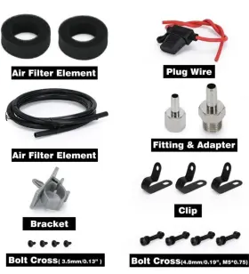 Vac01-38s Carlor 3/8 Npt 200 Psi 480c Control Single Air Ride Suspension Bags Compressor Pump Kit #3