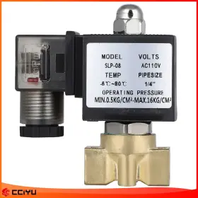 Z128413g01 Cciyu Air Ride Suspension Valve 1x 1/4 Inch Npt 110-120v Brass Electric Solenoid N/c
