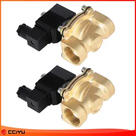 Z843228g01 Cciyu Air Ride Suspension Valve 2x 1 Inch Npt 110v-120v Brass Electric Solenoid N/c