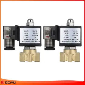 Z843246g01 Cciyu Air Ride Suspension Valve 2x 1/4 Inch Npt 110-120v Brass Electric Solenoid N/c