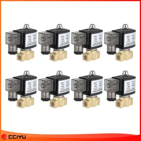 Z843248g01 Cciyu Air Ride Suspension Valve 8x 1/4 Inch Npt 110-120v Brass Electric Solenoid N/c