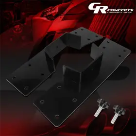 Crc-lepow104 Charismatic Racing Concepts Pair Stainless Rear Axle C Notch Bracket Kit For 1999-2007 Silverado/sierra 1500