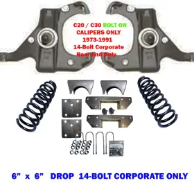 2.64916e Chassis Tech 11 1971-1991 Gmc C20/30 Lowering Spindles- 2wd Bolt-on Caliper As Shown 2.64916e Chassis Tech 11 1971-1991 Gmc C20/30 Lowering Spindles- 2wd Bolt-on Caliper As Shown