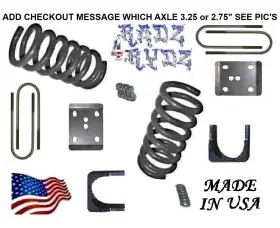 Coi-axl-fo6579-f3r6 Chassis-works 1965-1979 Ford F100 F150 3 Inch Lowering Springs 6 Axle Flip Kit