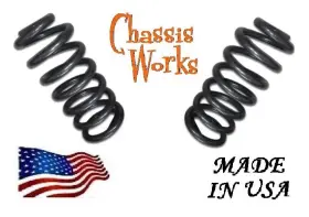 Coi-gm7387-2535-f3 Chassis-works 1973-1987 Chevy Gmc C20 C30 C2500 C3500 3 Inch Lowering Kit Drop Coil Spring