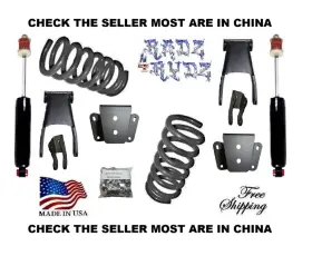 Coi-shof-han-sha-ext-fo6569 Chassis-works 1965-1969 Ford F100 3 Inch -4 Lowering Kit Springs Shackles Hangers Extndrs F Shocks