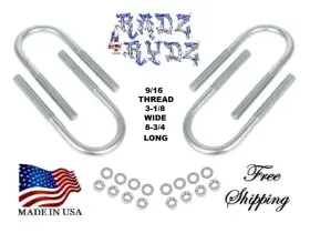 Chassis-works U-b-9/16x3-1/8x8-3/4 U-bolts 9/16 Inch X 3-1/8 8-3/4 Ford F150 Ranger Dakota
