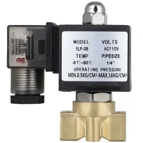 12846769 Choiceshare 1pcs 1/4 Inch Npt Valve Electric Solenoid Brass Gas Water Air Normal Closed 110-120v