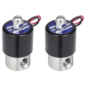 12846774 Choiceshare 2pcs 1/4 Inch Npt Valve Electric Solenoid Air Ride Suspension Stainless Steel 12v