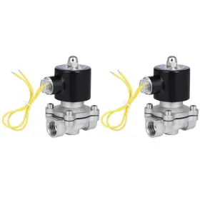 12846777 Choiceshare 2pcs 1/2 Inch Npt Valve Electric Solenoid Stainless Steel Gas Water Air N/c 110-120v