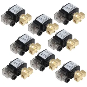 12846778 Choiceshare 8pcs 1/4 Inch Npt Valve Electric Solenoid Brass Gas Water Air N/c 110v-120v