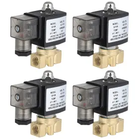 12846779 Choiceshare 4pcs 1/4 Inch Npt Valve Electric Solenoid Brass Gas Water Air N/c 110v-120v