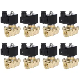 12846781 Choiceshare 8pc 3/4 Inch Npt Valve Electric Solenoid Air Ride Suspension Brass N/c 24v