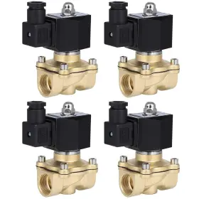 12846791 Choiceshare 4pcs 3/4 Inch Npt Valve Electric Solenoid Brass Gas Water Air N/c 110-120v
