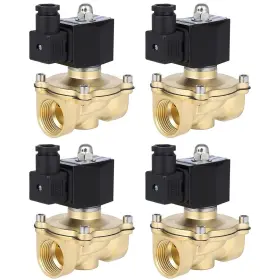 12846794 Choiceshare 4pcs 1 Inch Npt Valve Electric Solenoid Air Ride Suspension Brass N/c 12v