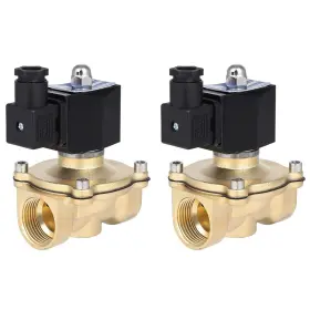 12846798 Choiceshare 2pcs 1 Inch Npt Valve Electric Solenoid Air Ride Suspension Brass N/c 110v-120v