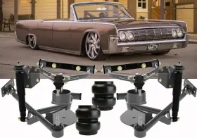 Cbc1006 Choppin Block Continental 61-69 Front Air Ride Control Arms With Slam Specialties Ss-7 Bags
