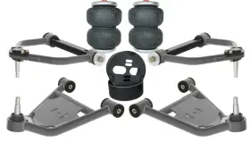 Cbc1042 Choppin Block S-10 82-04 Tubular Upper And Lower Control Air Arms Mounts Au-6 Bags