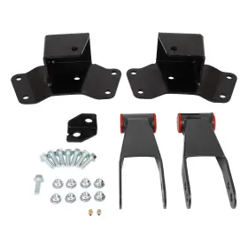 Ca180896ps01g Classic Autoparts Rear Truck 4 Inch Drop Shackles And Hangers Kit For 1988-1998 Chevy Gmc 1500 C15 K15