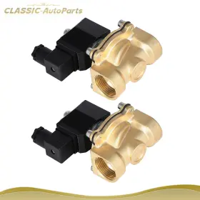 Cap843228s01 Classic-autoparts 2x Air Ride Suspension Valve 1 Inch Npt 110v-120v Brass Electric Solenoid N/c