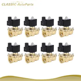 Cap843233s01 Classic-autoparts 8x Air Ride Suspension Valve 1 Inch Npt 12v Brass Electric Solenoid N/c Kit