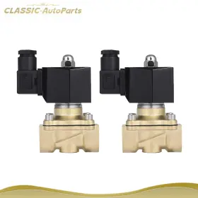 Cap843237s01 Classic-autoparts 2x Air Ride Suspension Valve 3/4 Inch Npt 220-240v Brass Electric Solenoid N/c