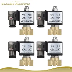 Cap843247s01 Classic-autoparts 4x Air Ride Suspension Valve 1/4 Inch Npt 110-120v Brass Electric Solenoid N/c