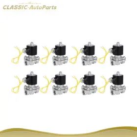 Cap843251s01 Classic-autoparts 8x Air Ride Suspension Valve 1/2 Inch Npt Electric Solenoid Stainless Steel 110-120v