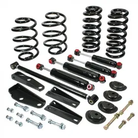 6372cssk-d Classic Performance Products 2f/4r Front/rear Drop Coil Spring/shock Kit With 2 Inch Fr