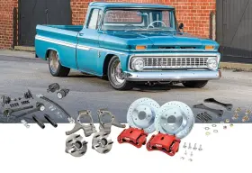 Cpp6370swbkx105r Classic Performance Products Cpp X-10 Big Brake 13in Front Kit 1963-1970 C10 5-lug Red Calipers Sealed Hubs
