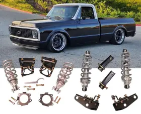 Cpp6387cok2a550 Classic Performance Products Cpp C-10 1963-1972 Front And Rear Coilover Conversion Kit With 550 Lb Frt Springs