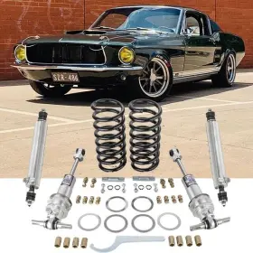Cpp6770dask Classic Performance Products Cpp Coilover Conversion And Dual Adjustable Rear Shocks Combo Kit 1967-1970 Mustang