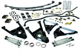 Cpp6774ptk2450d-1 Classic Performance Products Cpp Camaro 1967-1969 Stage 2 Pro Touring Suspension Kit 450lb Coils Inch Drop Leaf
