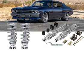 Cpp6872cok2a550 Classic Performance Products Cpp Chevelle 1968-1972 Front And Rear Coilover Suspension Kit 550lb Ft