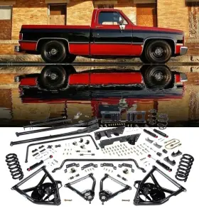 Cpp7387ptk-1 Classic Performance Products Cpp C-10 1973-1987 Complete Front And Rear Protouring Stage 1 Trailing Arm Kit