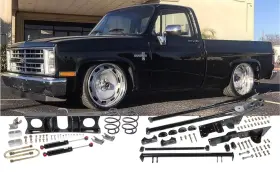 Cpp7387trs-k Classic Performance Products Cpp C-10 1973-1987 Complete Rear 7 Inch Drop Trailing Arm Conversion Kit