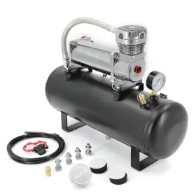 1.6tank-38asc-si Cnraqr Cnraqr200psi 12v Heavy Duty Air Train Horn/air Ride Suspension Compressor Wit