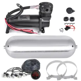 Apm-y-cb-05-rd Cnraqr 768481496230 Air Compressor 200 Psi 3 Gallon Tank Aluminum Gauge Kit With 3/8 Npt