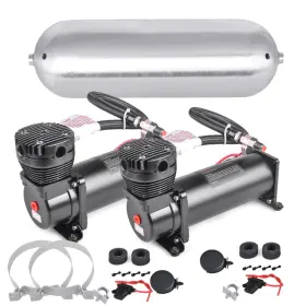 Cnraqr 768481497046 Air Compresso Kits With 2 Pcs Compressor 200 Psi And 3 Gallon Tank