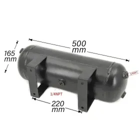 Cnraqr 768481497138 Air Ride Suspension Compressor 2 Pcs 3-gallon Tank 1/4 Npt Kits Aluminum #3