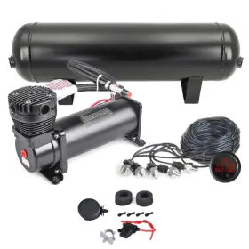 Cnraqr 768481497404 Air Suspension Kits 200 Psi Compressor 4 Gallon Tank Ride Gauge