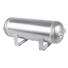 At-08-3g-si Cnraqr 3 Gallon Silver Aluminum Air Tank 1/4 Inch Npt For Train Horns And Pneumatic Systems