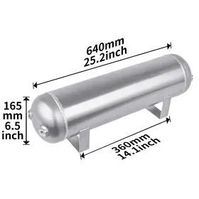 Cnraqr At-08-4g-si Universal 4 Gallon Aluminum Air Tank 1/4npt For Suspension Horns Compressors