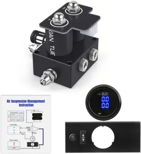 Smv-04-zj02bl-lzq Cnwzymx Air Ride Suspension Solenoid Valve Remote And Control Panel Kit With Pressure Gauge