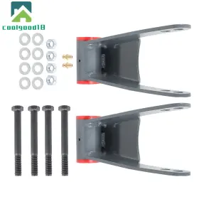 Coolgood18 Cg771714ld 1 Inch -2 Rear Lowering Drop Steel Shackles Kit For 2009-20 Ford F-150 4wd 4.6/5.4l